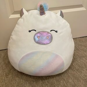 Large white unicorn squishmallow